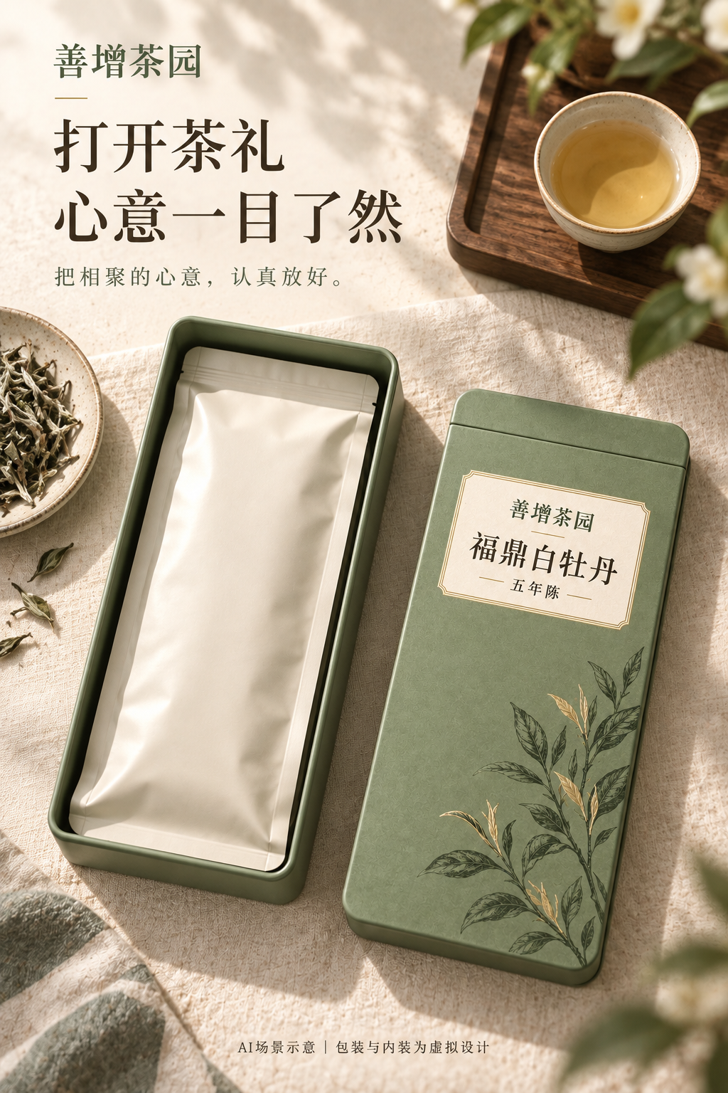 五年陈福鼎白牡丹开盒效果图